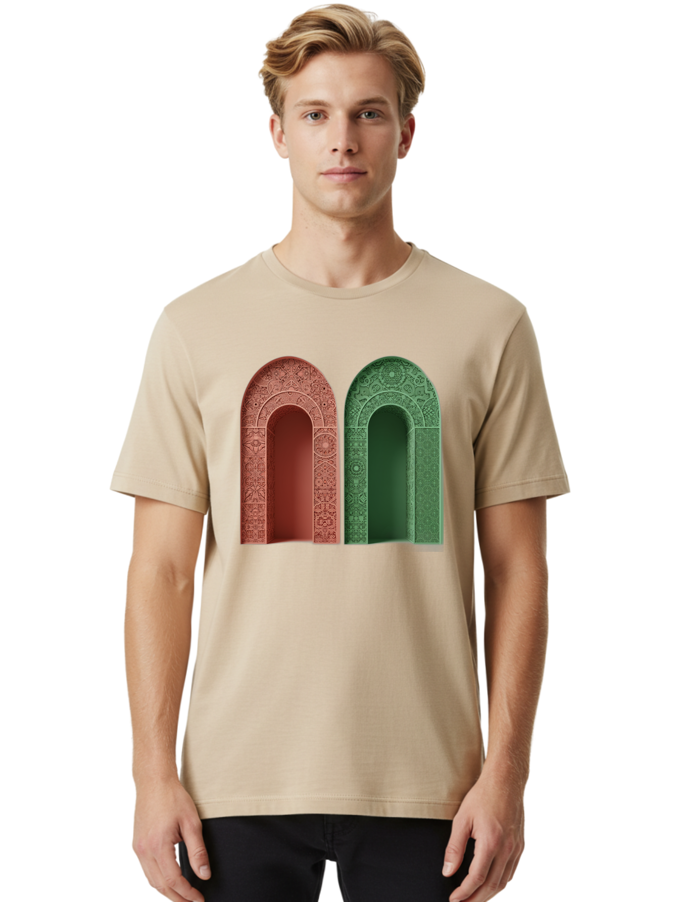 Arched-Doorways Men'S Graphic Tee, 100% Cotton, Comfortable Casual Summer Wear, Machine Washable, Vintage Camera, Old Camera, Antique Camera, Black Camera, Classic Photography, Photography Equipment, Nostalgic Device, Film Camera, Camera Art Bag142