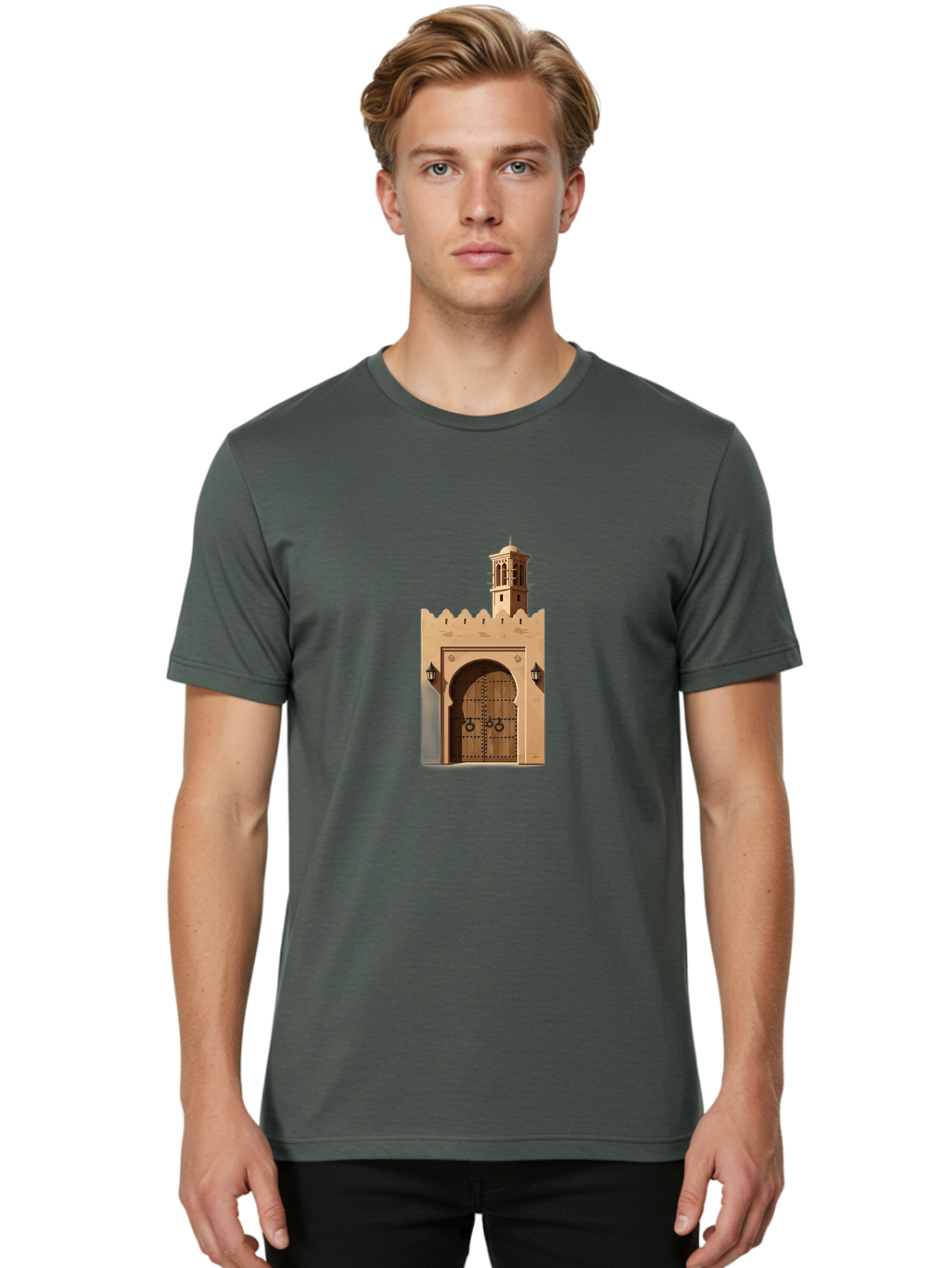 Arched-Gate Men'S Graphic Tee, 100% Cotton, Comfortable Casual Summer Wear, Machine Washable, Vintage Camera, Old Camera, Antique Camera, Black Camera, Classic Photography, Photography Equipment, Nostalgic Device, Film Camera, Camera Art Bag143