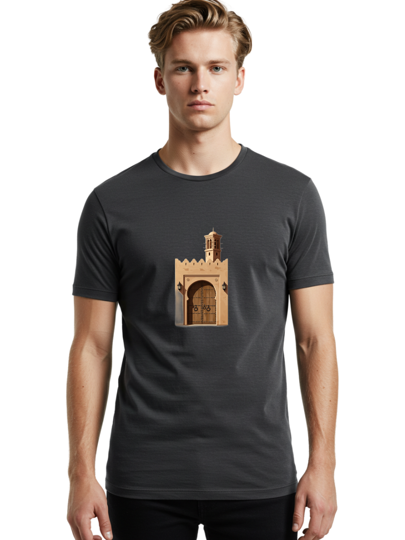 Arched-Gate Men'S Graphic Tee, 100% Cotton, Comfortable Casual Summer Wear, Machine Washable, Vintage Camera, Old Camera, Antique Camera, Black Camera, Classic Photography, Photography Equipment, Nostalgic Device, Film Camera, Camera Art Bag143