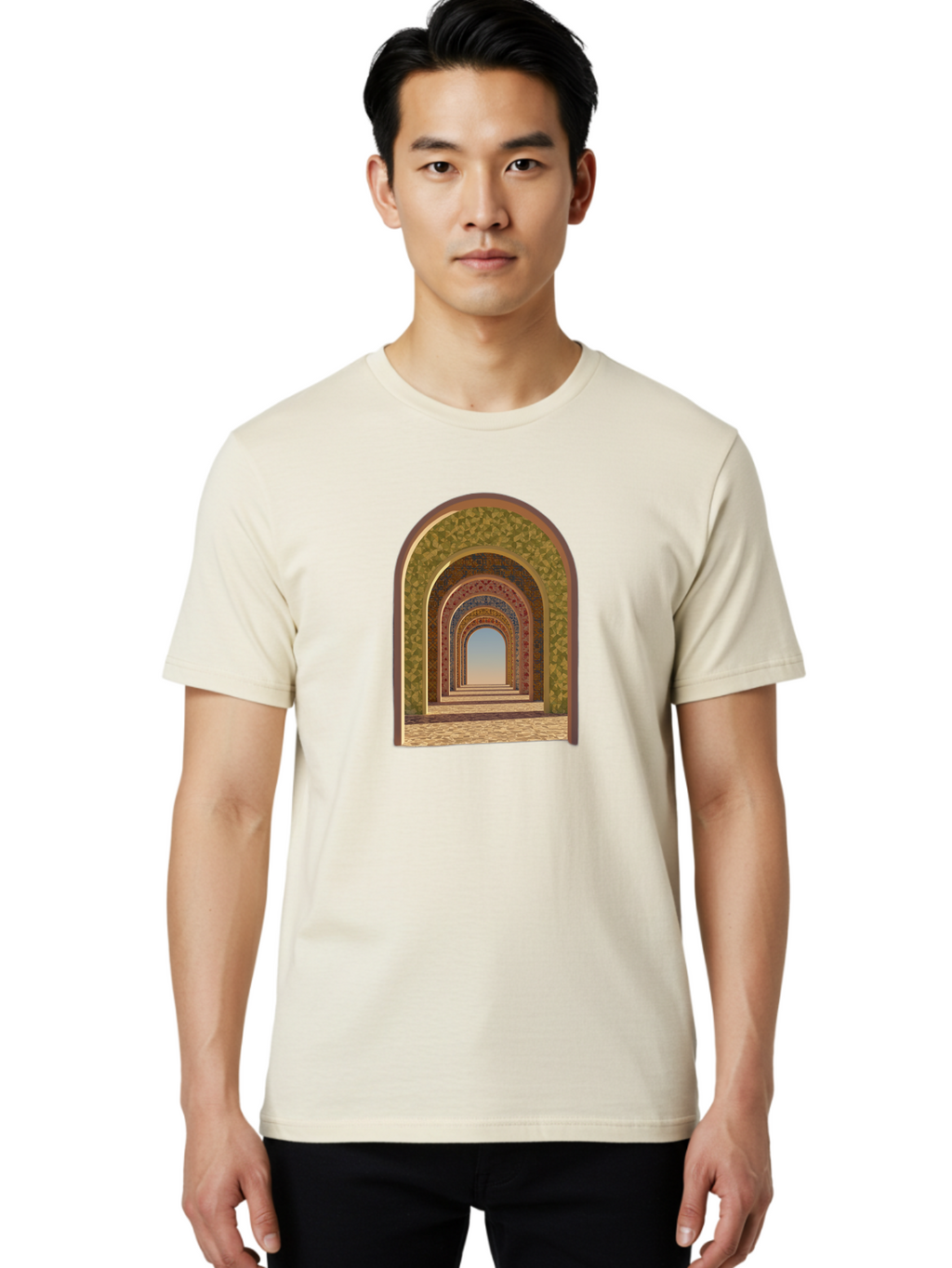 Arches Men'S Graphic Tee, 100% Cotton, Comfortable Casual Summer Wear, Machine Washable, Vintage Camera, Old Camera, Antique Camera, Black Camera, Classic Photography, Photography Equipment, Nostalgic Device, Film Camera, Camera Art Bag144