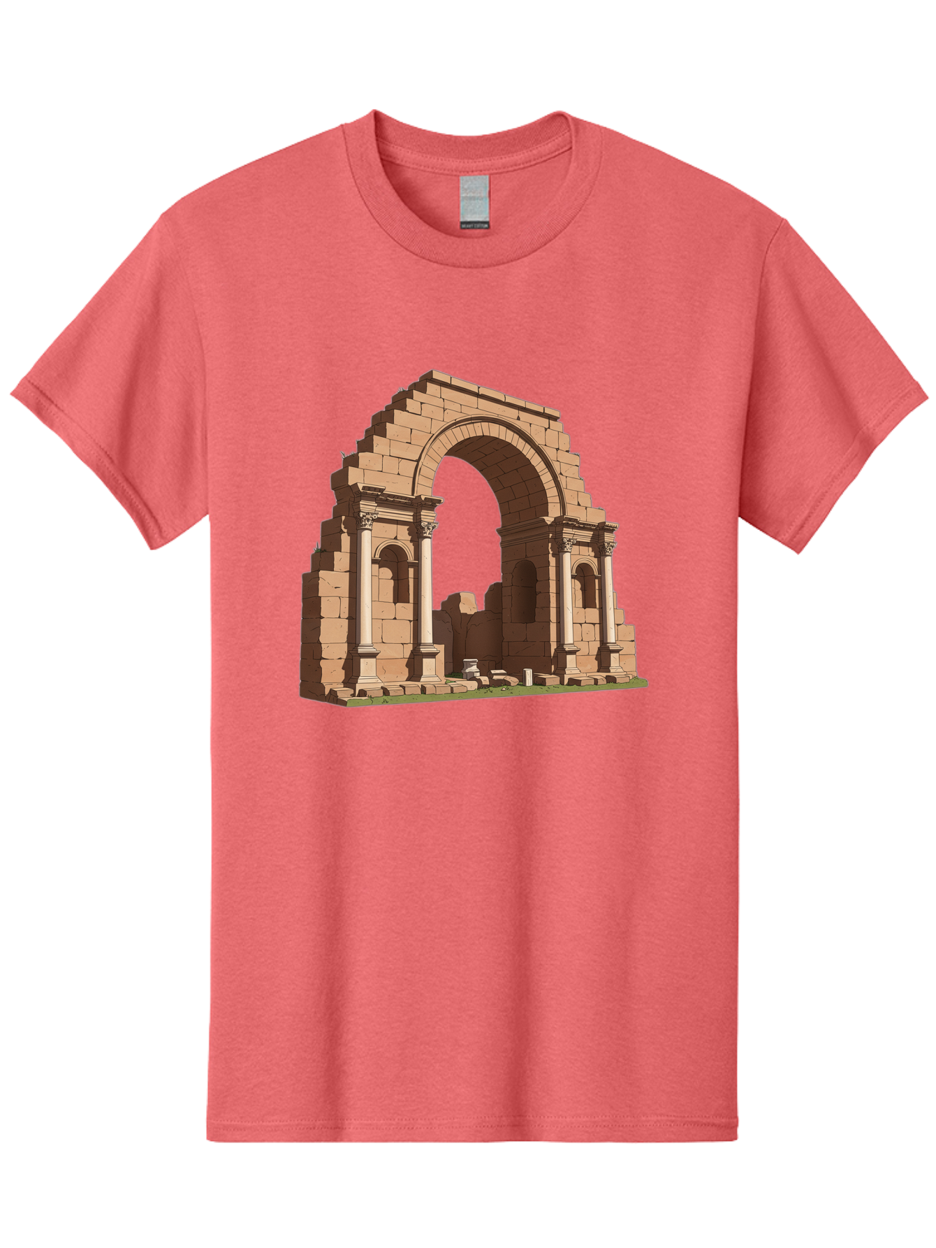 Archway-Ruins Men'S Graphic Tee, 100% Cotton, Comfortable Casual Summer Wear, Machine Washable, Vintage Camera, Old Camera, Antique Camera, Black Camera, Classic Photography, Photography Equipment, Nostalgic Device, Film Camera, Camera Art Bag146