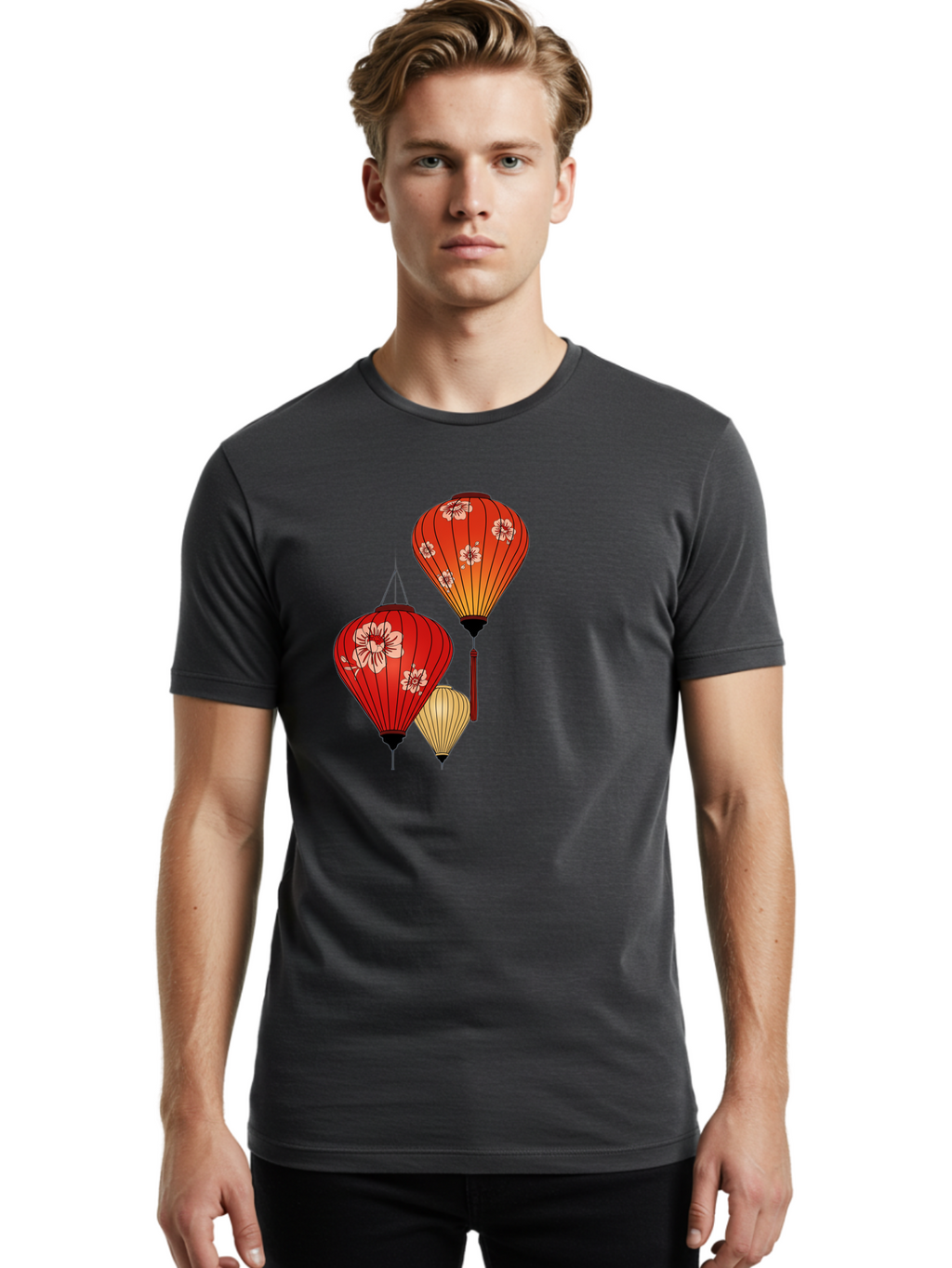 Asian-Lanterns Men'S Graphic Tee, 100% Cotton, Comfortable Casual Summer Wear, Machine Washable, Vintage Camera, Old Camera, Antique Camera, Black Camera, Classic Photography, Photography Equipment, Nostalgic Device, Film Camera, Camera Art Bag149