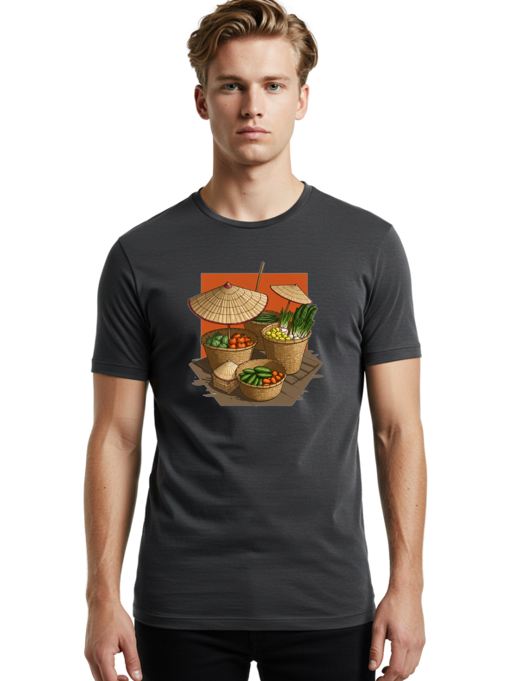 Asian-Market-Baskets Men'S Graphic Tee, 100% Cotton, Comfortable Casual Summer Wear, Machine Washable, Vintage Camera, Old Camera, Antique Camera, Black Camera, Classic Photography, Photography Equipment, Nostalgic Device, Film Camera, Bag150