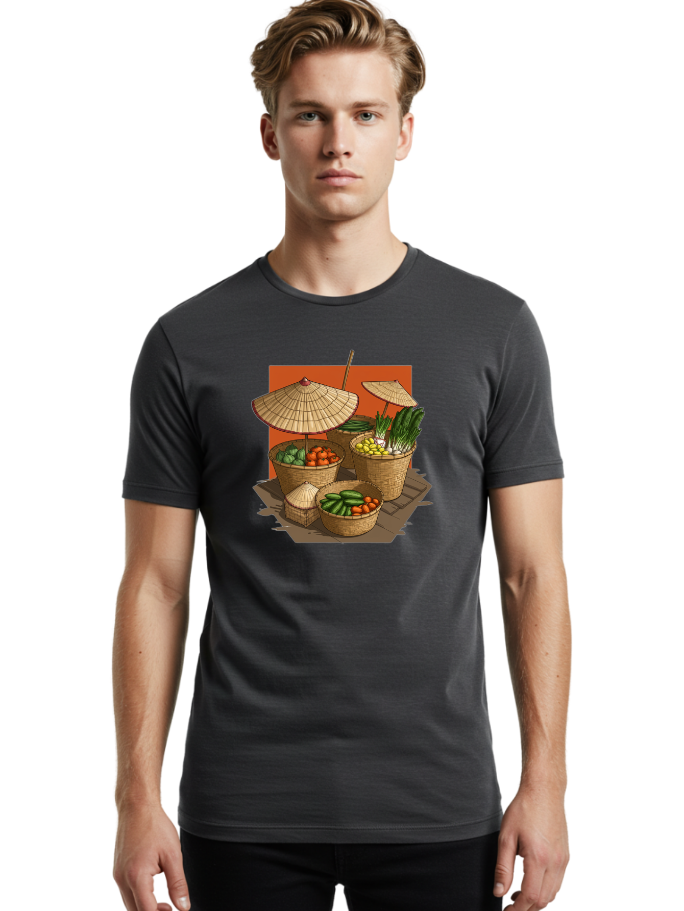 Asian-Market-Baskets Men'S Graphic Tee, 100% Cotton, Comfortable Casual Summer Wear, Machine Washable, Vintage Camera, Old Camera, Antique Camera, Black Camera, Classic Photography, Photography Equipment, Nostalgic Device, Film Camera, Bag150
