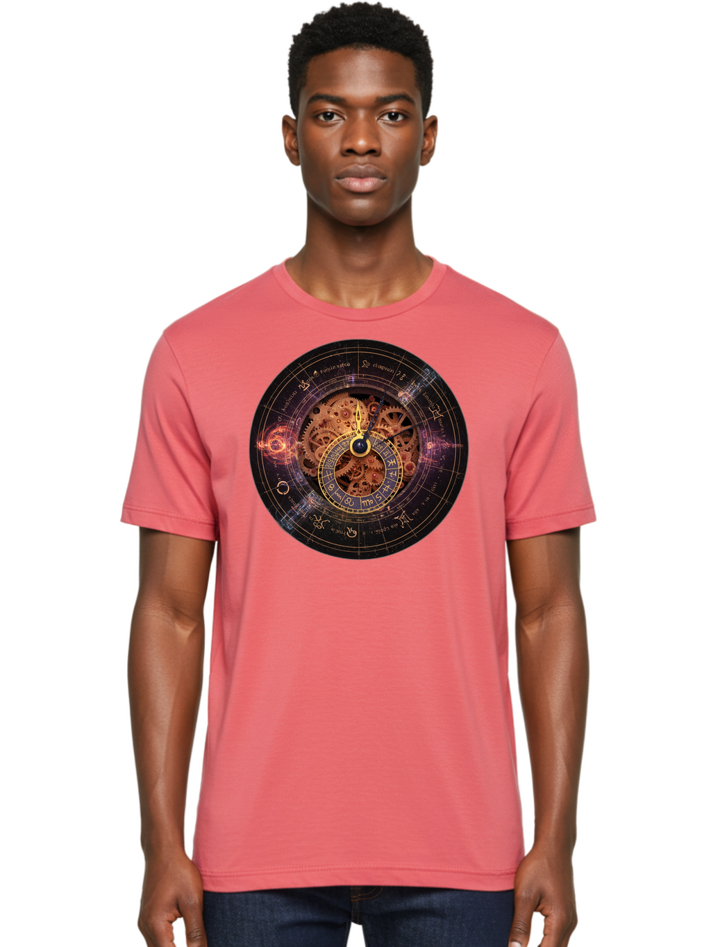 Astrological-Clock Men'S Graphic Tee, 100% Cotton, Comfortable Casual Summer Wear, Machine Washable, Vintage Camera, Old Camera, Antique Camera, Black Camera, Classic Photography, Photography Equipment, Nostalgic Device, Film Camera, Bag151