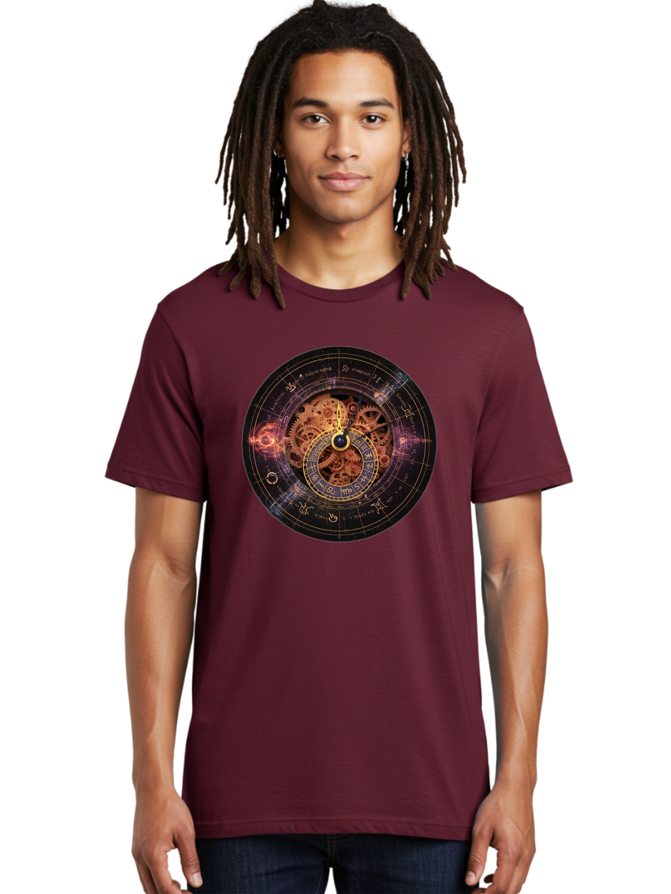 Astrological-Clock Men'S Graphic Tee, 100% Cotton, Comfortable Casual Summer Wear, Machine Washable, Vintage Camera, Old Camera, Antique Camera, Black Camera, Classic Photography, Photography Equipment, Nostalgic Device, Film Camera, Bag151