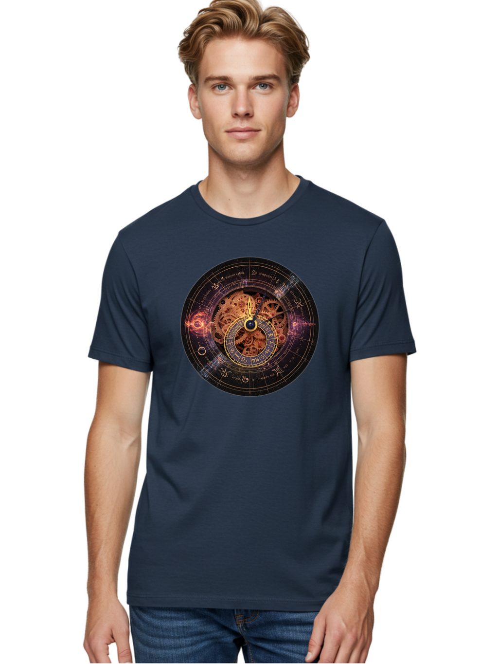 Astrological-Clock Men'S Graphic Tee, 100% Cotton, Comfortable Casual Summer Wear, Machine Washable, Vintage Camera, Old Camera, Antique Camera, Black Camera, Classic Photography, Photography Equipment, Nostalgic Device, Film Camera, Bag151