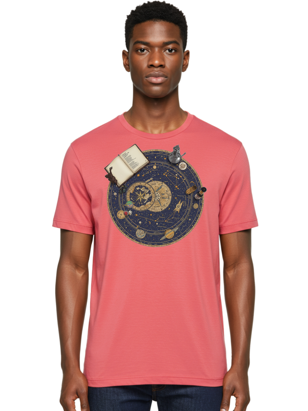 Astronomy-Wheel Men'S Graphic Tee, 100% Cotton, Comfortable Casual Summer Wear, Machine Washable, Vintage Camera, Old Camera, Antique Camera, Black Camera, Classic Photography, Photography Equipment, Nostalgic Device, Film Camera, Camera Art Bag153