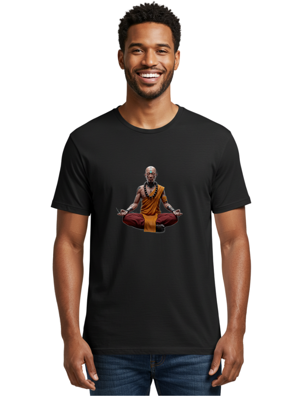 Bald-Monk-Meditating Men'S Graphic Tee, 100% Cotton, Comfortable Casual Summer Wear, Machine Washable, Vintage Camera, Old Camera, Antique Camera, Black Camera, Classic Photography, Photography Equipment, Nostalgic Device, Film Camera, Bag156