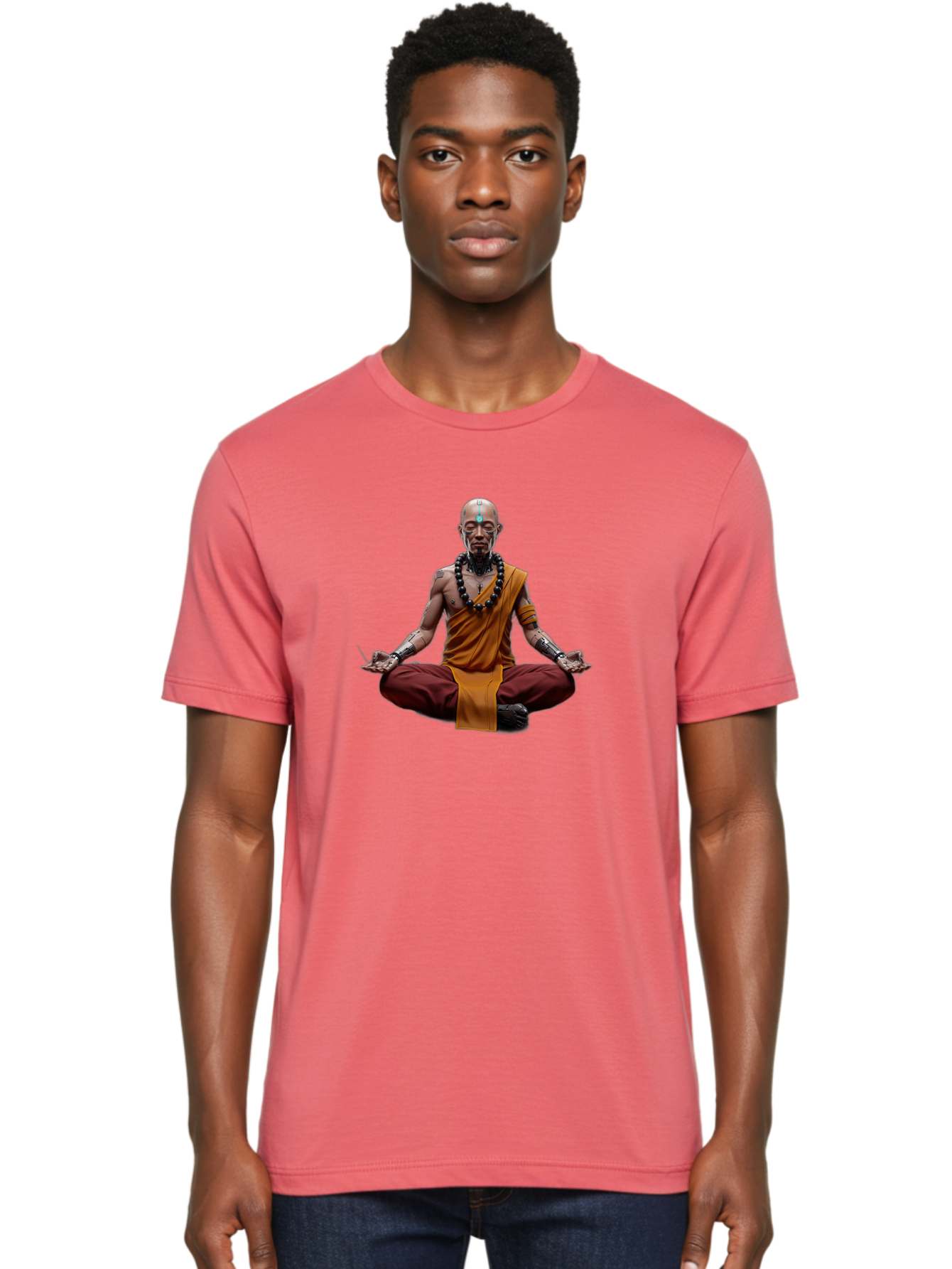 Bald-Monk-Meditating Men'S Graphic Tee, 100% Cotton, Comfortable Casual Summer Wear, Machine Washable, Vintage Camera, Old Camera, Antique Camera, Black Camera, Classic Photography, Photography Equipment, Nostalgic Device, Film Camera, Bag156