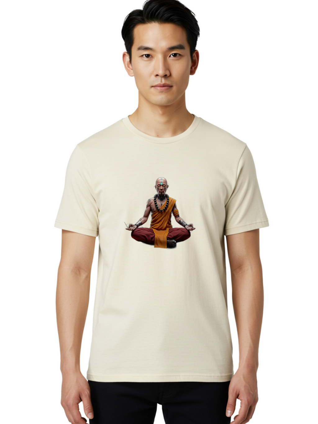 Bald-Monk-Meditating Men'S Graphic Tee, 100% Cotton, Comfortable Casual Summer Wear, Machine Washable, Vintage Camera, Old Camera, Antique Camera, Black Camera, Classic Photography, Photography Equipment, Nostalgic Device, Film Camera, Bag156