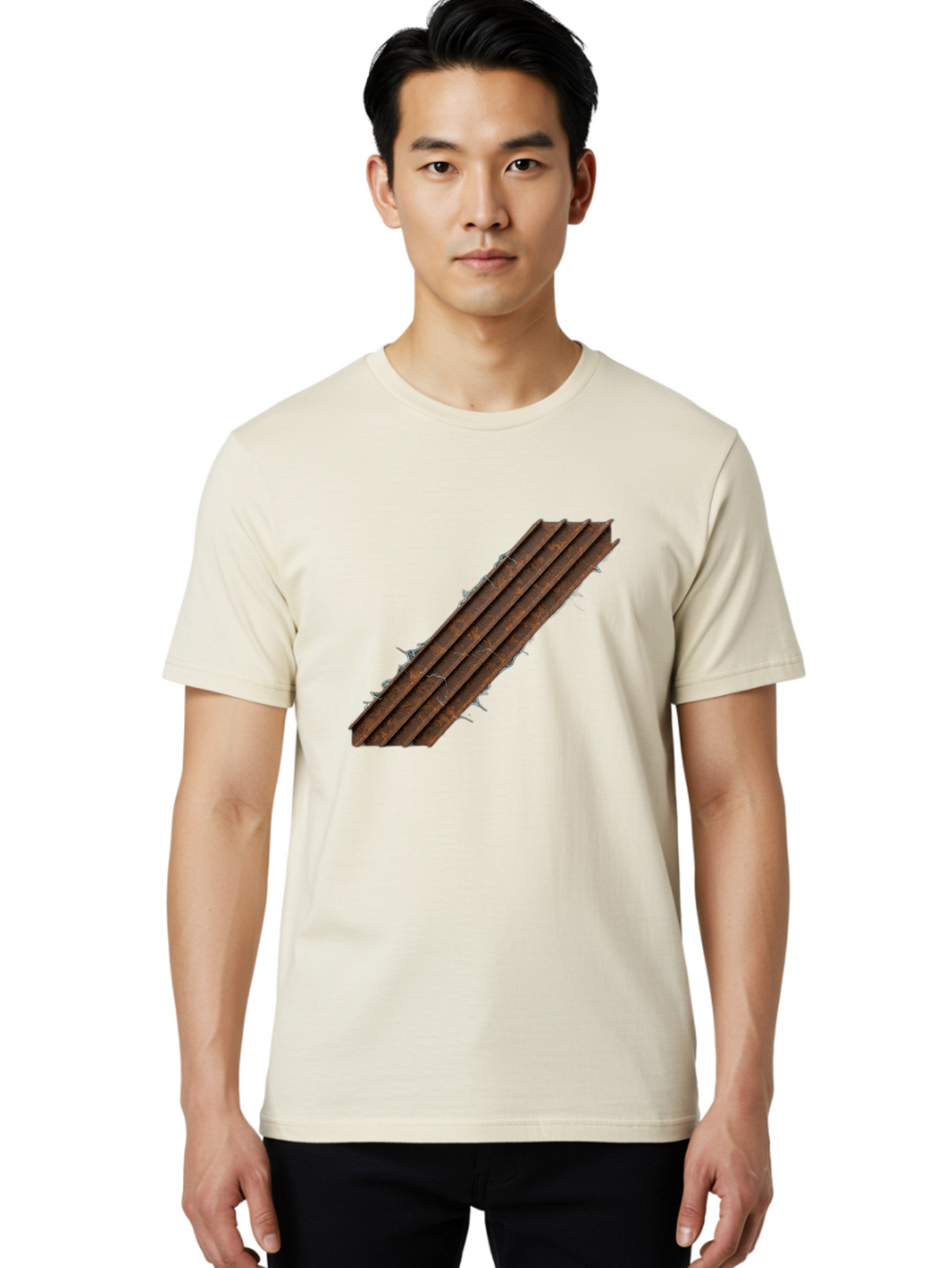 Barbed-Wire Men'S Graphic Tee, 100% Cotton, Comfortable Casual Summer Wear, Machine Washable, Vintage Camera, Old Camera, Antique Camera, Black Camera, Classic Photography, Photography Equipment, Nostalgic Device, Film Camera, Camera Art Bag160