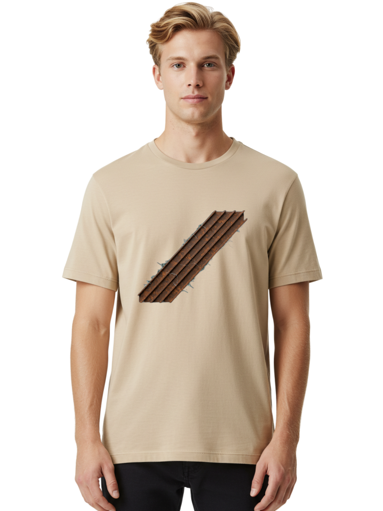 Barbed-Wire Men'S Graphic Tee, 100% Cotton, Comfortable Casual Summer Wear, Machine Washable, Vintage Camera, Old Camera, Antique Camera, Black Camera, Classic Photography, Photography Equipment, Nostalgic Device, Film Camera, Camera Art Bag160