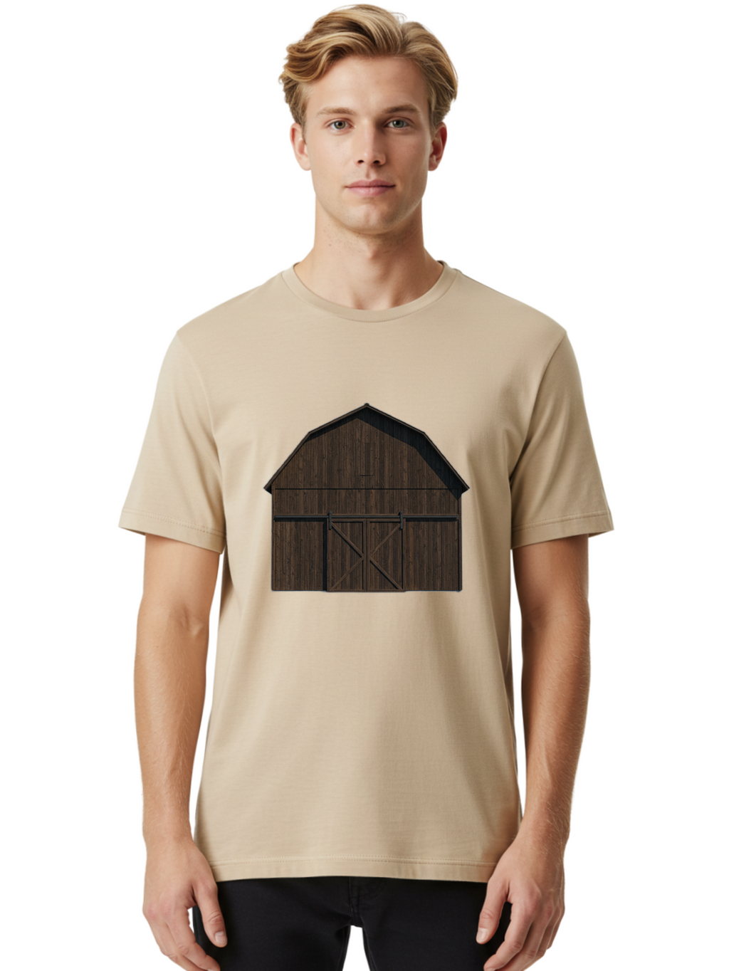 Barn-Door Men'S Graphic Tee, 100% Cotton, Comfortable Casual Summer Wear, Machine Washable, Vintage Camera, Old Camera, Antique Camera, Black Camera, Classic Photography, Photography Equipment, Nostalgic Device, Film Camera, Camera Art Bag161