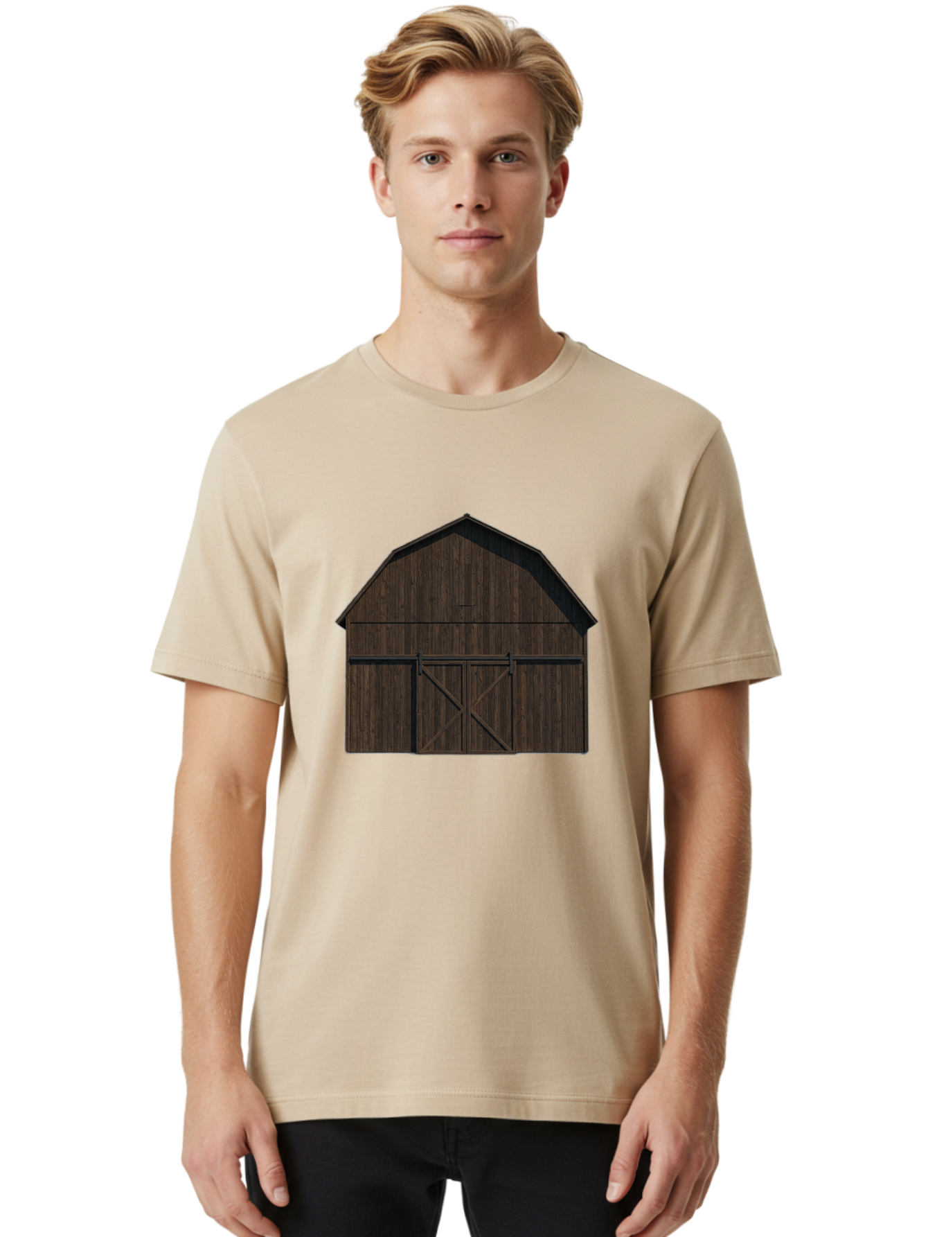 Barn-Door Men'S Graphic Tee, 100% Cotton, Comfortable Casual Summer Wear, Machine Washable, Vintage Camera, Old Camera, Antique Camera, Black Camera, Classic Photography, Photography Equipment, Nostalgic Device, Film Camera, Camera Art Bag161