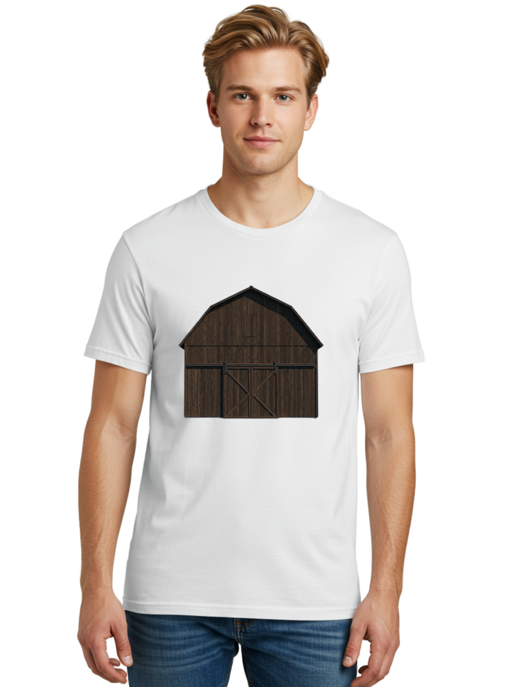Barn-Door Men'S Graphic Tee, 100% Cotton, Comfortable Casual Summer Wear, Machine Washable, Vintage Camera, Old Camera, Antique Camera, Black Camera, Classic Photography, Photography Equipment, Nostalgic Device, Film Camera, Camera Art Bag161