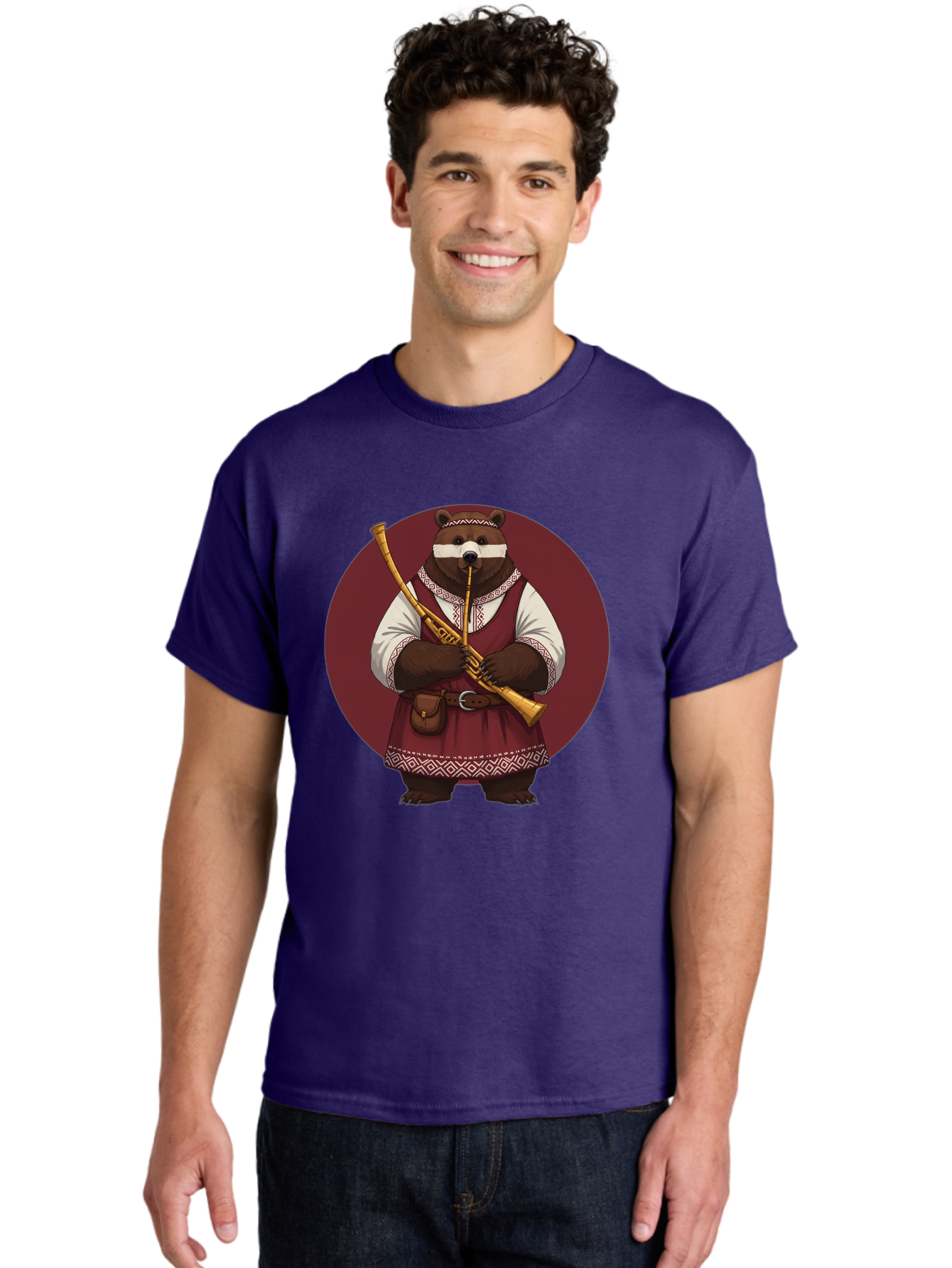 Bear-Playing-Bagpipes Men'S Graphic Tee, 100% Cotton, Comfortable Casual Summer Wear, Machine Washable, Vintage Camera, Old Camera, Antique Camera, Black Camera, Classic Photography, Photography Equipment, Nostalgic Device, Film Camera, Bag166