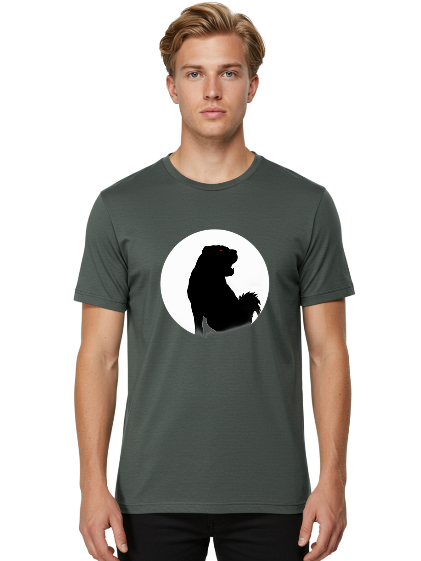 Bear-Silhouette Men'S Graphic Tee, 100% Cotton, Comfortable Casual Summer Wear, Machine Washable, Vintage Camera, Old Camera, Antique Camera, Black Camera, Classic Photography, Photography Equipment, Nostalgic Device, Film Camera, Camera Art Bag167