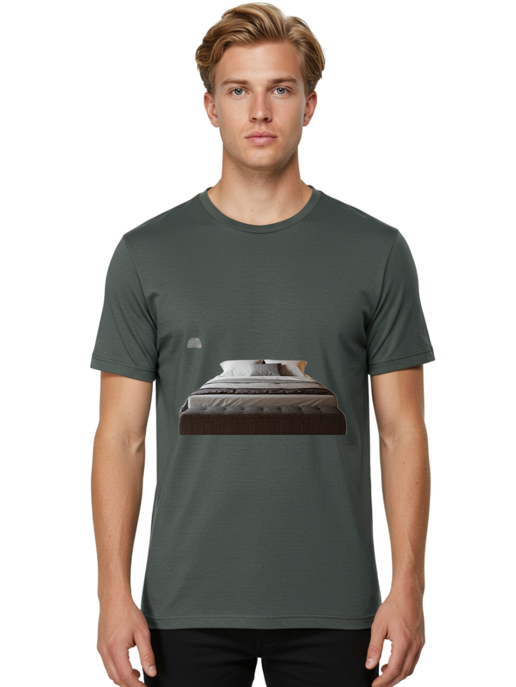 Bed-With-White-Pillows Men'S Graphic Tee, 100% Cotton, Comfortable Casual Summer Wear, Machine Washable, Vintage Camera, Old Camera, Antique Camera, Black Camera, Classic Photography, Photography Equipment, Nostalgic Device, Film Camera, Bag168