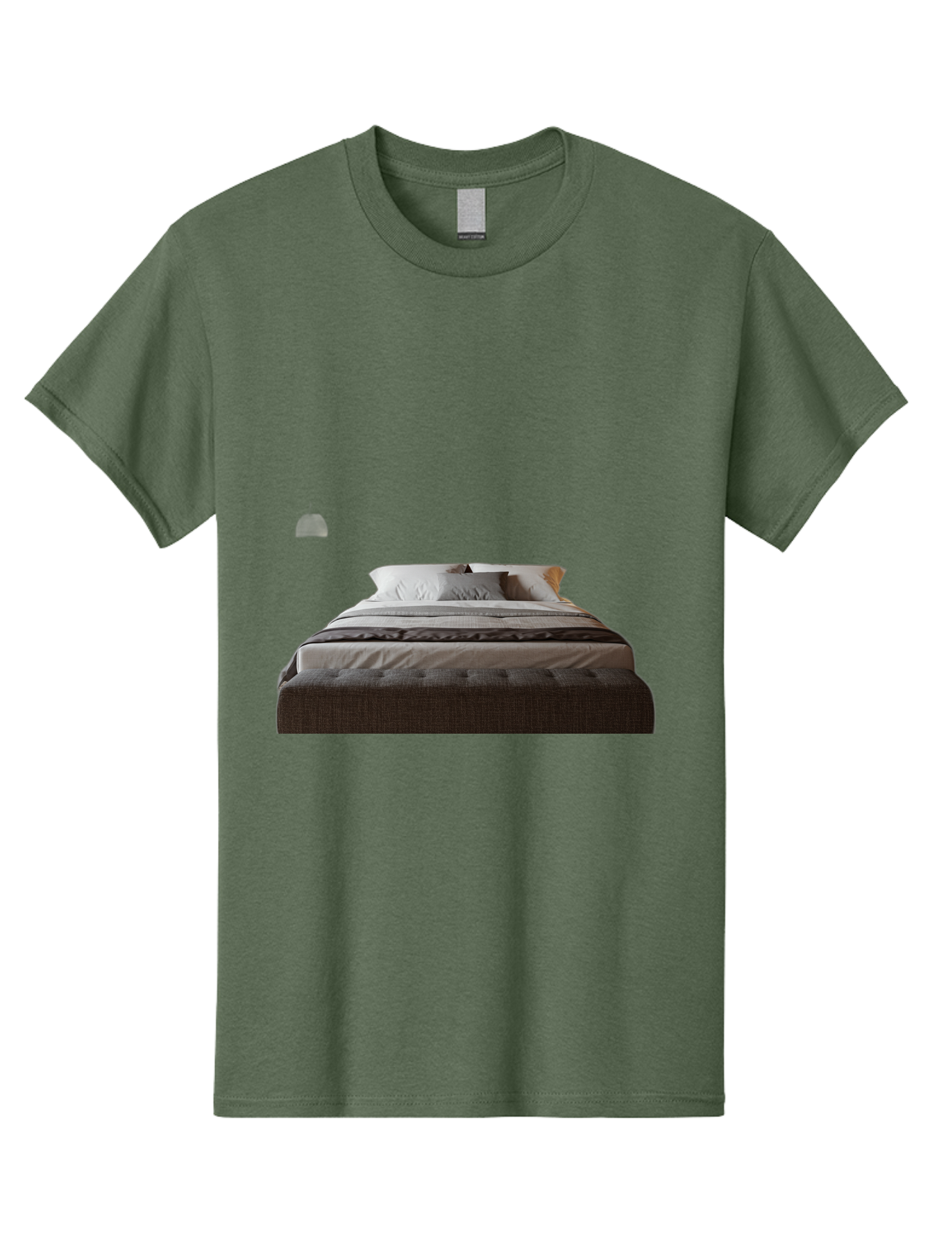 Bed-With-White-Pillows Men'S Graphic Tee, 100% Cotton, Comfortable Casual Summer Wear, Machine Washable, Vintage Camera, Old Camera, Antique Camera, Black Camera, Classic Photography, Photography Equipment, Nostalgic Device, Film Camera, Bag168