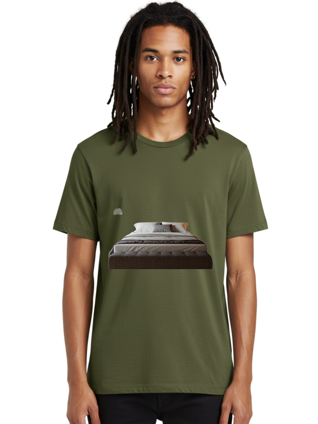 Bed-With-White-Pillows Men'S Graphic Tee, 100% Cotton, Comfortable Casual Summer Wear, Machine Washable, Vintage Camera, Old Camera, Antique Camera, Black Camera, Classic Photography, Photography Equipment, Nostalgic Device, Film Camera, Bag168