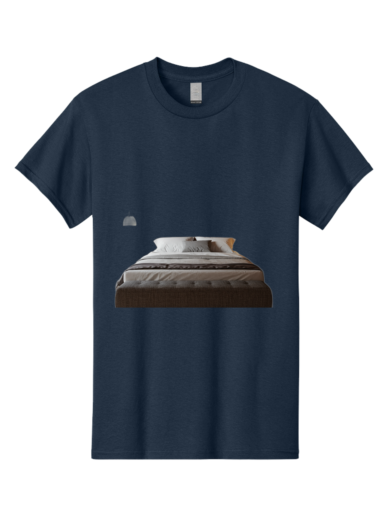 Bed-With-White-Pillows Men'S Graphic Tee, 100% Cotton, Comfortable Casual Summer Wear, Machine Washable, Vintage Camera, Old Camera, Antique Camera, Black Camera, Classic Photography, Photography Equipment, Nostalgic Device, Film Camera, Bag168