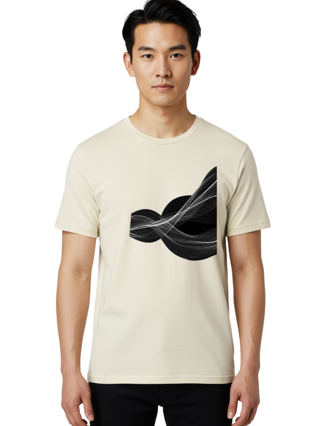 Black-And-White-Lines Men'S Graphic Tee, 100% Cotton, Comfortable Casual Summer Wear, Machine Washable, Vintage Camera, Old Camera, Antique Camera, Black Camera, Classic Photography, Photography Equipment, Nostalgic Device, Film Camera, Bag174