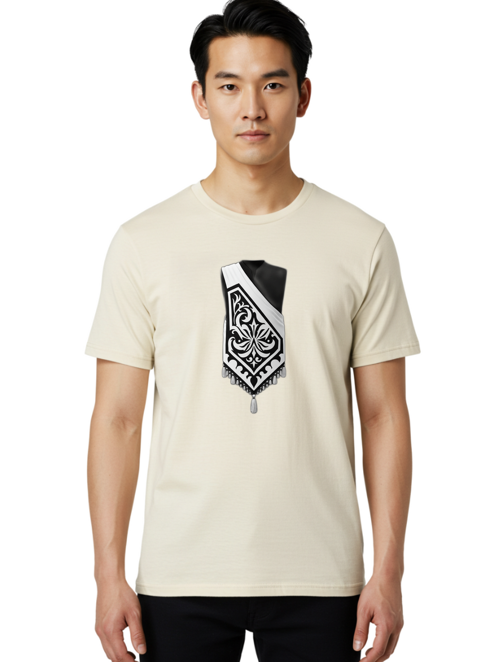 Black-And-White-Shawl Men'S Graphic Tee, 100% Cotton, Comfortable Casual Summer Wear, Machine Washable, Vintage Camera, Old Camera, Antique Camera, Black Camera, Classic Photography, Photography Equipment, Nostalgic Device, Film Camera, Bag175