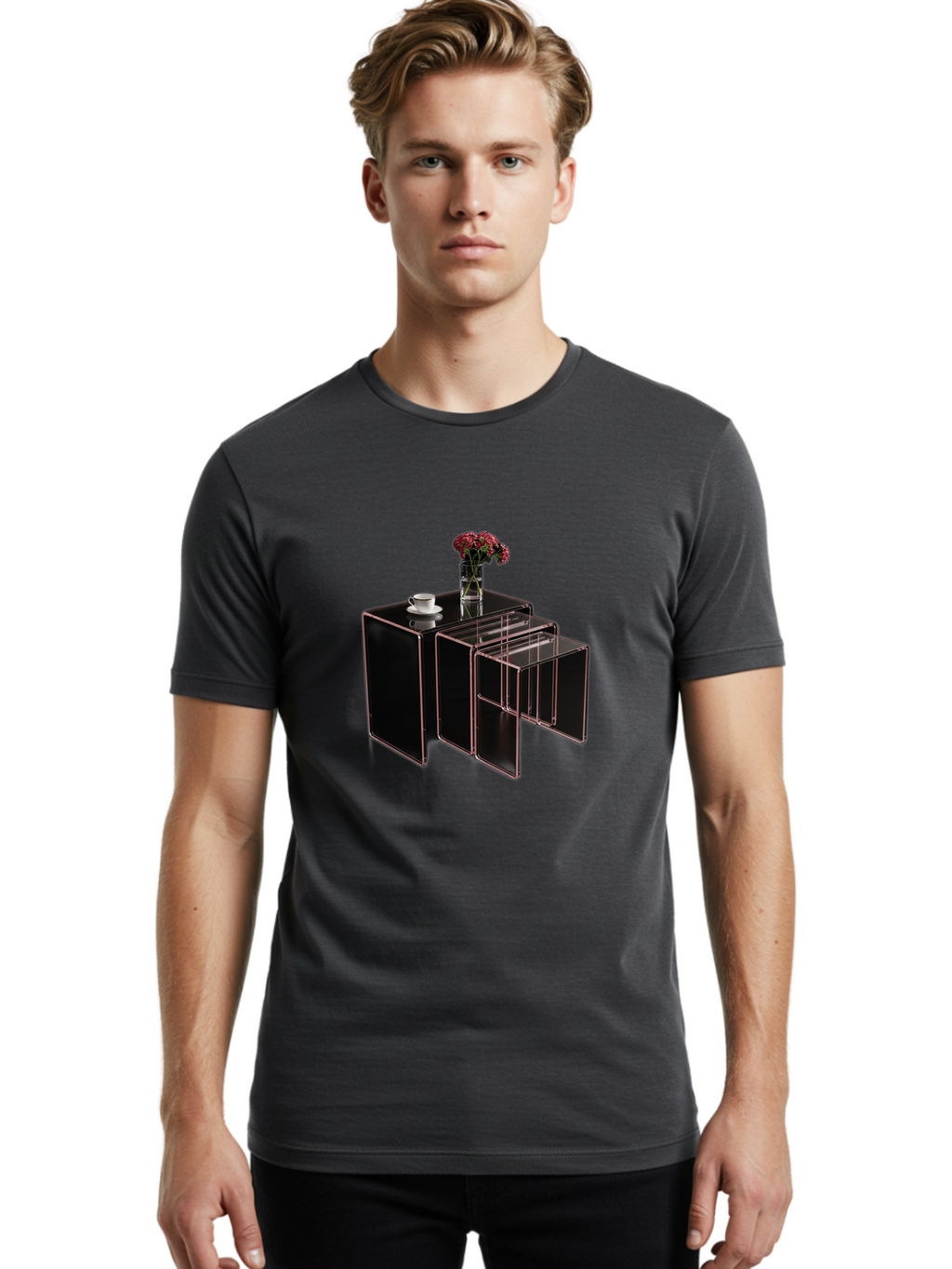 Black-Cabinet-With-Drawer Men'S Graphic Tee, 100% Cotton, Comfortable Casual Summer Wear, Machine Washable, Vintage Camera, Old Camera, Antique Camera, Black Camera, Classic Photography, Photography Equipment, Nostalgic Device, Film Camera, Bag179