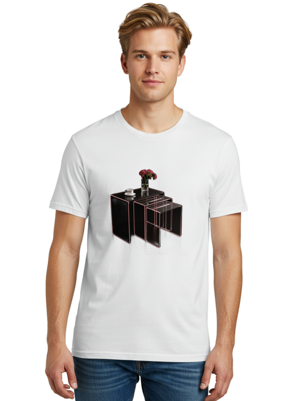 Black-Cabinet-With-Drawer Men'S Graphic Tee, 100% Cotton, Comfortable Casual Summer Wear, Machine Washable, Vintage Camera, Old Camera, Antique Camera, Black Camera, Classic Photography, Photography Equipment, Nostalgic Device, Film Camera, Bag179