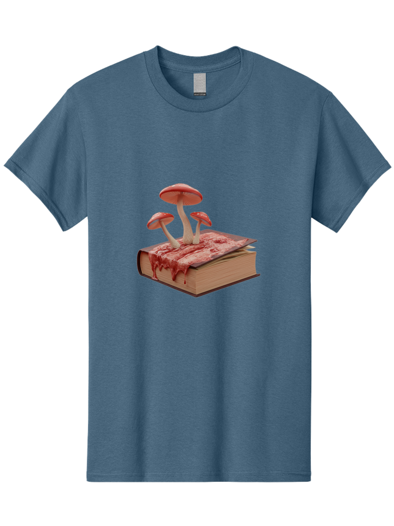 Bloody-Book-With-Mushrooms Men'S Graphic Tee, 100% Cotton, Comfortable Casual Summer Wear, Machine Washable, Vintage Camera, Old Camera, Antique Camera, Black Camera, Classic Photography, Photography Equipment, Nostalgic Device, Film Camera, Bag183