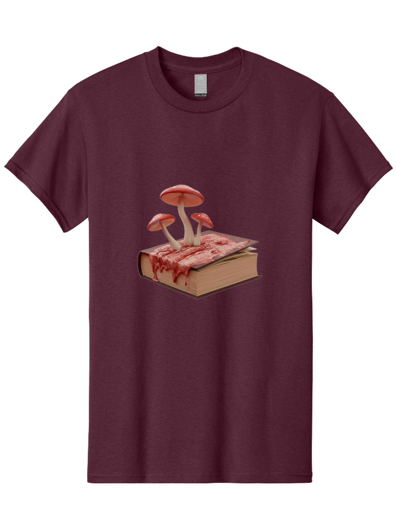 Bloody-Book-With-Mushrooms Men'S Graphic Tee, 100% Cotton, Comfortable Casual Summer Wear, Machine Washable, Vintage Camera, Old Camera, Antique Camera, Black Camera, Classic Photography, Photography Equipment, Nostalgic Device, Film Camera, Bag183