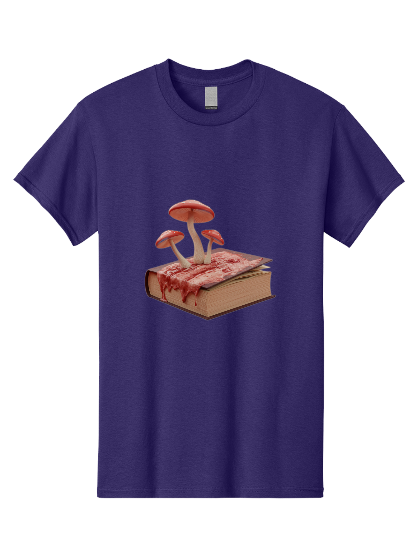 Bloody-Book-With-Mushrooms Men'S Graphic Tee, 100% Cotton, Comfortable Casual Summer Wear, Machine Washable, Vintage Camera, Old Camera, Antique Camera, Black Camera, Classic Photography, Photography Equipment, Nostalgic Device, Film Camera, Bag183