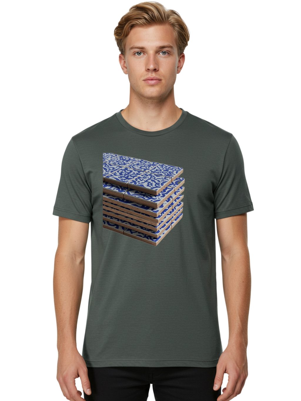 Blue-And-White-Coasters Men'S Graphic Tee, 100% Cotton, Comfortable Casual Summer Wear, Machine Washable, Vintage Camera, Old Camera, Antique Camera, Black Camera, Classic Photography, Photography Equipment, Nostalgic Device, Film Camera, Bag185