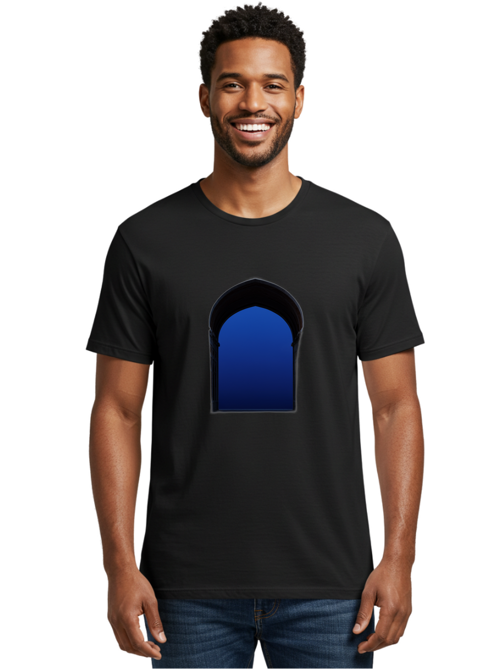 Blue-Arch Men'S Graphic Tee, 100% Cotton, Comfortable Casual Summer Wear, Machine Washable, Vintage Camera, Old Camera, Antique Camera, Black Camera, Classic Photography, Photography Equipment, Nostalgic Device, Film Camera, Camera Art Bag186