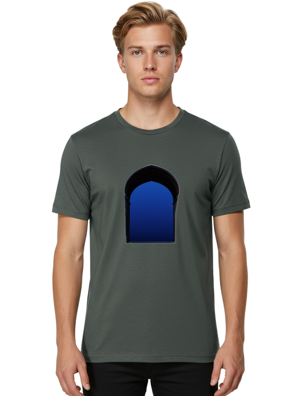 Blue-Arch Men'S Graphic Tee, 100% Cotton, Comfortable Casual Summer Wear, Machine Washable, Vintage Camera, Old Camera, Antique Camera, Black Camera, Classic Photography, Photography Equipment, Nostalgic Device, Film Camera, Camera Art Bag186
