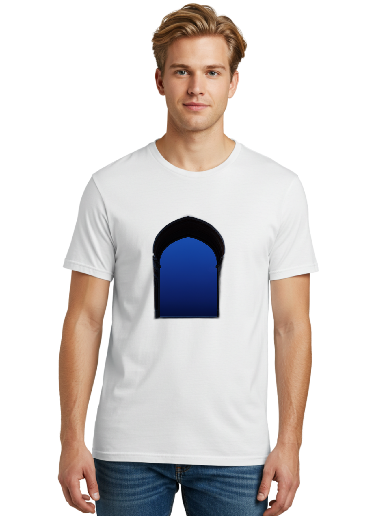 Blue-Arch Men'S Graphic Tee, 100% Cotton, Comfortable Casual Summer Wear, Machine Washable, Vintage Camera, Old Camera, Antique Camera, Black Camera, Classic Photography, Photography Equipment, Nostalgic Device, Film Camera, Camera Art Bag186