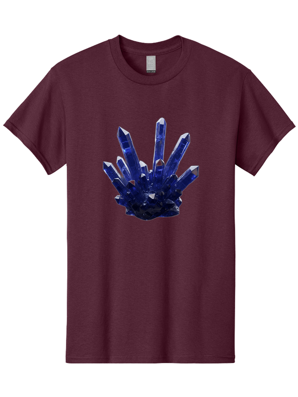 Blue-Crystal-Cluster Men'S Graphic Tee, 100% Cotton, Comfortable Casual Summer Wear, Machine Washable, Vintage Camera, Old Camera, Antique Camera, Black Camera, Classic Photography, Photography Equipment, Nostalgic Device, Film Camera, Bag189