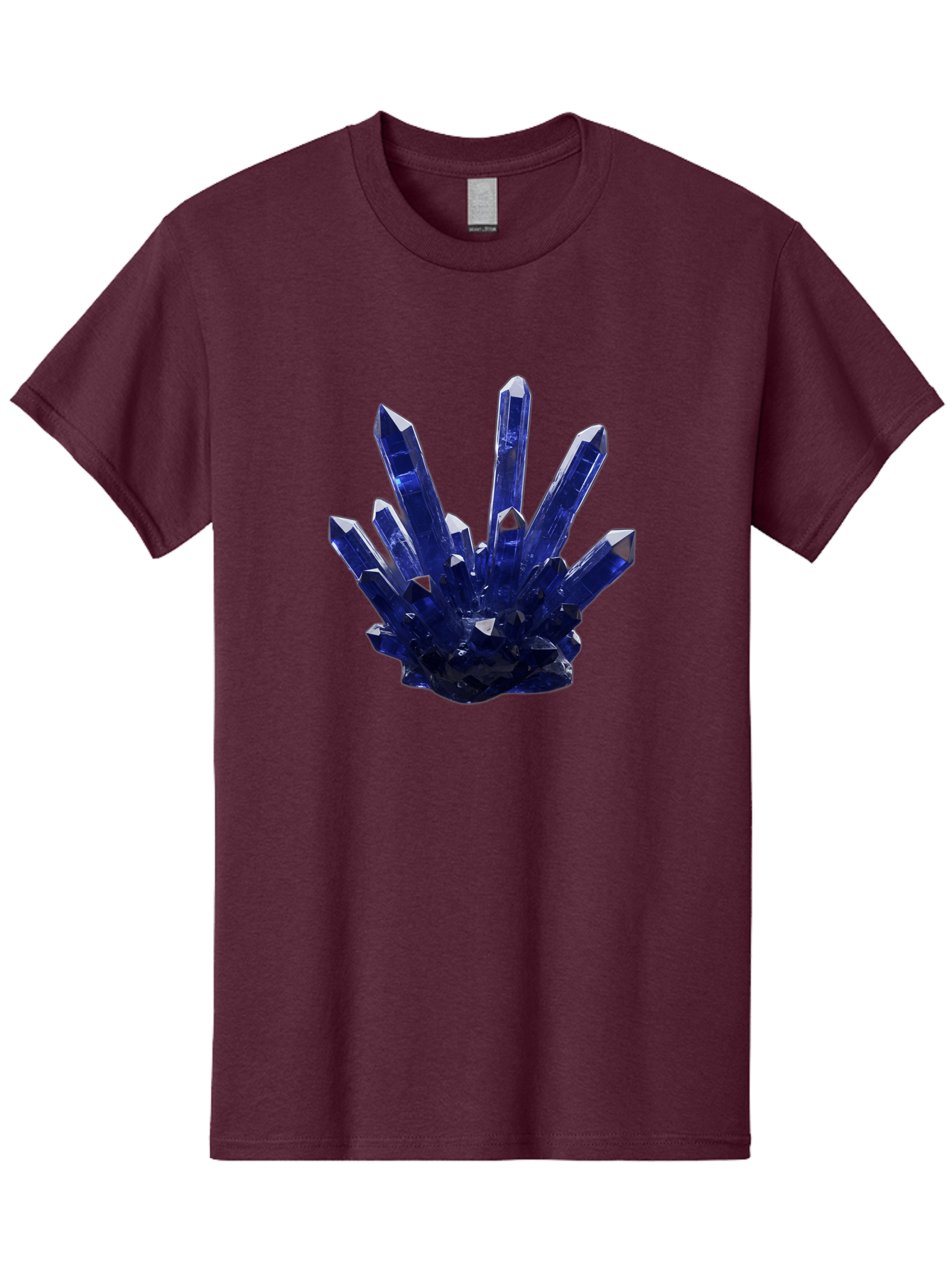 Blue-Crystal-Cluster Men'S Graphic Tee, 100% Cotton, Comfortable Casual Summer Wear, Machine Washable, Vintage Camera, Old Camera, Antique Camera, Black Camera, Classic Photography, Photography Equipment, Nostalgic Device, Film Camera, Bag189