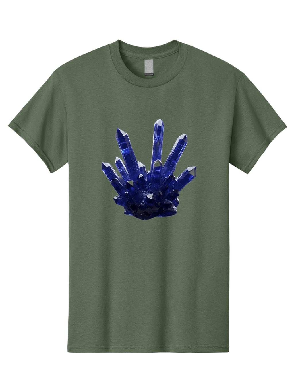 Blue-Crystal-Cluster Men'S Graphic Tee, 100% Cotton, Comfortable Casual Summer Wear, Machine Washable, Vintage Camera, Old Camera, Antique Camera, Black Camera, Classic Photography, Photography Equipment, Nostalgic Device, Film Camera, Bag189