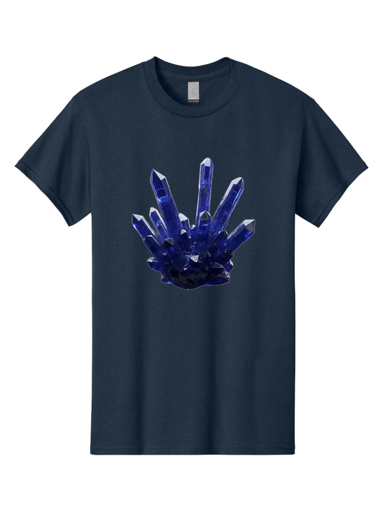 Blue-Crystal-Cluster Men'S Graphic Tee, 100% Cotton, Comfortable Casual Summer Wear, Machine Washable, Vintage Camera, Old Camera, Antique Camera, Black Camera, Classic Photography, Photography Equipment, Nostalgic Device, Film Camera, Bag189