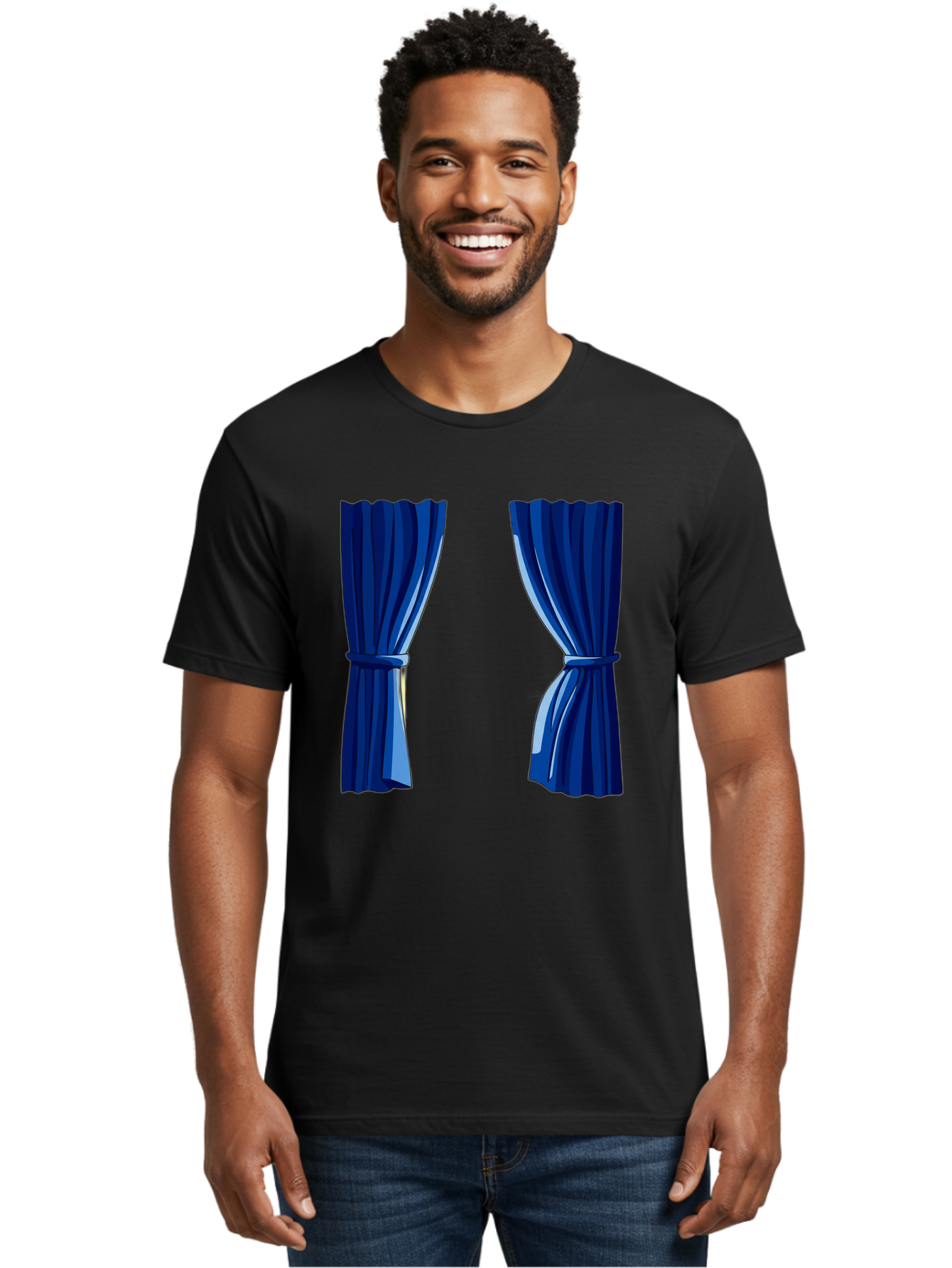 Blue-Curtains Men'S Graphic Tee, 100% Cotton, Comfortable Casual Summer Wear, Machine Washable, Vintage Camera, Old Camera, Antique Camera, Black Camera, Classic Photography, Photography Equipment, Nostalgic Device, Film Camera, Camera Art Bag190