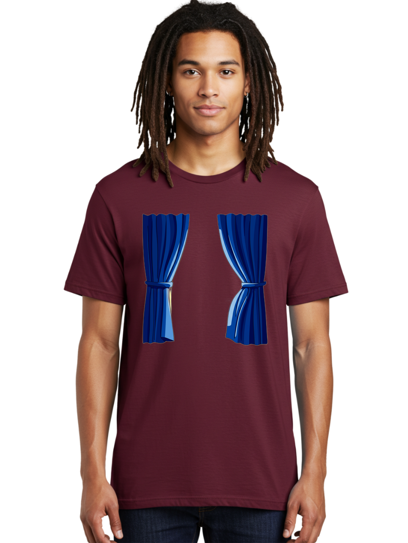 Blue-Curtains Men'S Graphic Tee, 100% Cotton, Comfortable Casual Summer Wear, Machine Washable, Vintage Camera, Old Camera, Antique Camera, Black Camera, Classic Photography, Photography Equipment, Nostalgic Device, Film Camera, Camera Art Bag190