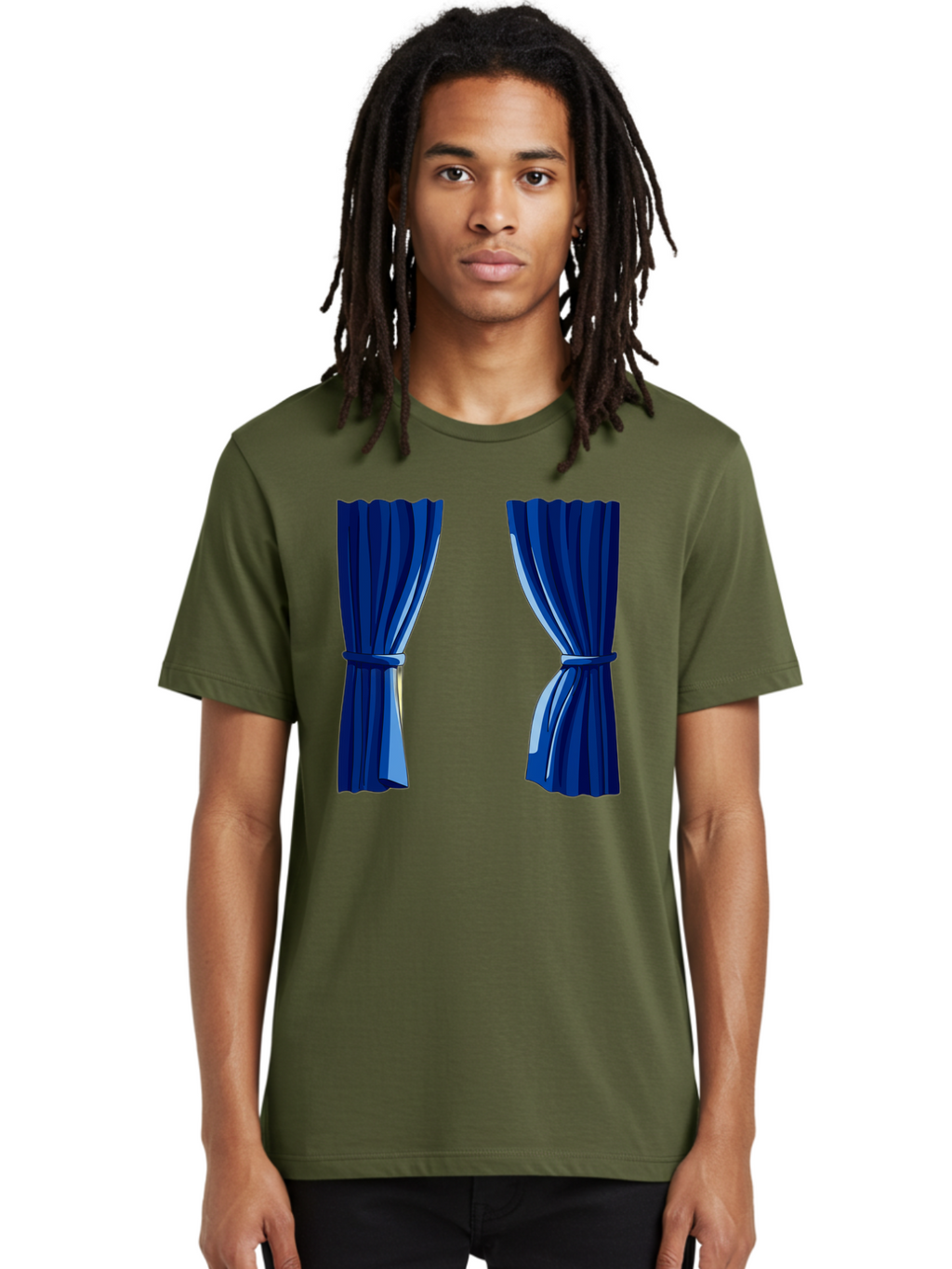 Blue-Curtains Men'S Graphic Tee, 100% Cotton, Comfortable Casual Summer Wear, Machine Washable, Vintage Camera, Old Camera, Antique Camera, Black Camera, Classic Photography, Photography Equipment, Nostalgic Device, Film Camera, Camera Art Bag190