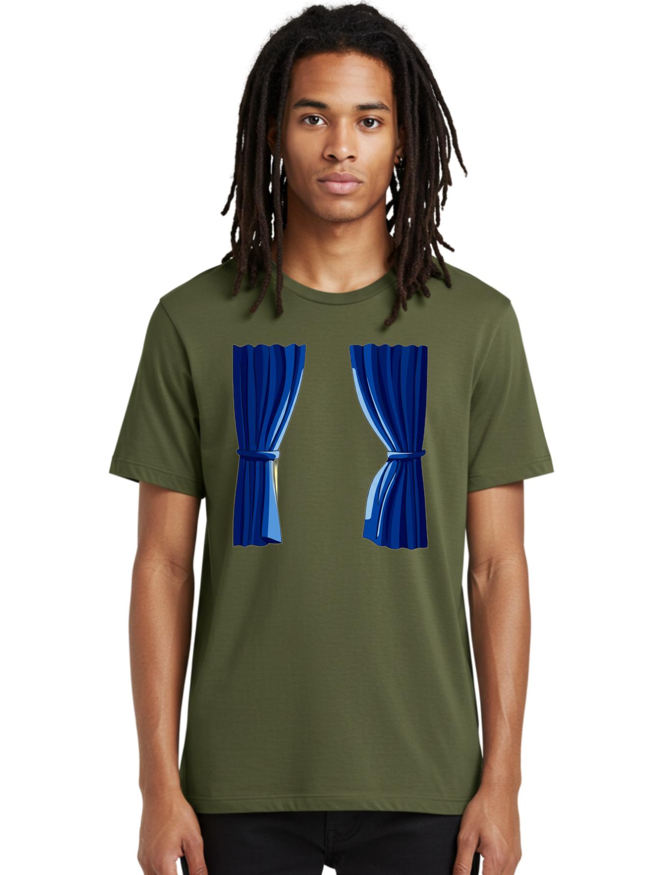 Blue-Curtains Men'S Graphic Tee, 100% Cotton, Comfortable Casual Summer Wear, Machine Washable, Vintage Camera, Old Camera, Antique Camera, Black Camera, Classic Photography, Photography Equipment, Nostalgic Device, Film Camera, Camera Art Bag190