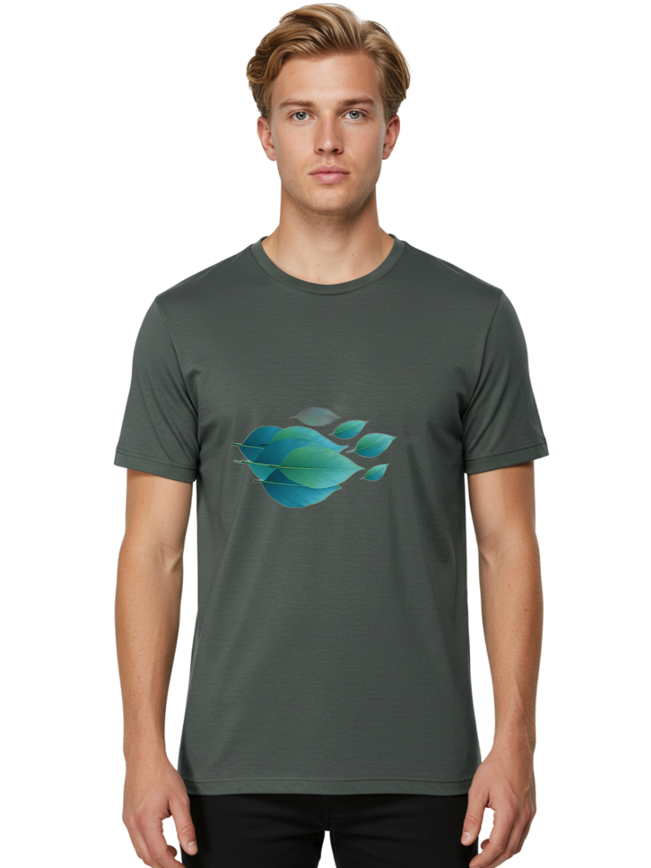 Blue-Leaves Men'S Graphic Tee, 100% Cotton, Comfortable Casual Summer Wear, Machine Washable, Vintage Camera, Old Camera, Antique Camera, Black Camera, Classic Photography, Photography Equipment, Nostalgic Device, Film Camera, Camera Art Bag195