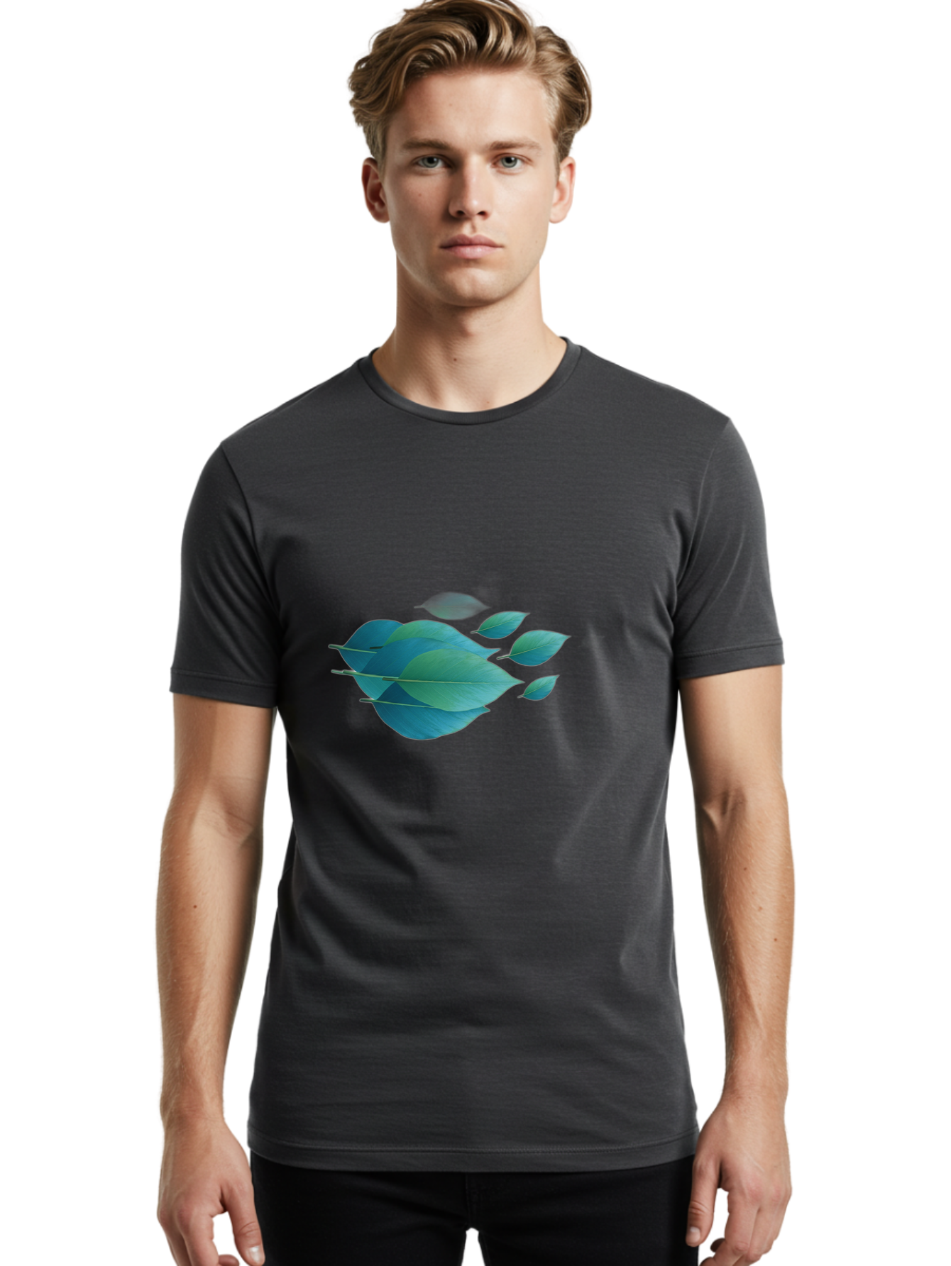 Blue-Leaves Men'S Graphic Tee, 100% Cotton, Comfortable Casual Summer Wear, Machine Washable, Vintage Camera, Old Camera, Antique Camera, Black Camera, Classic Photography, Photography Equipment, Nostalgic Device, Film Camera, Camera Art Bag195