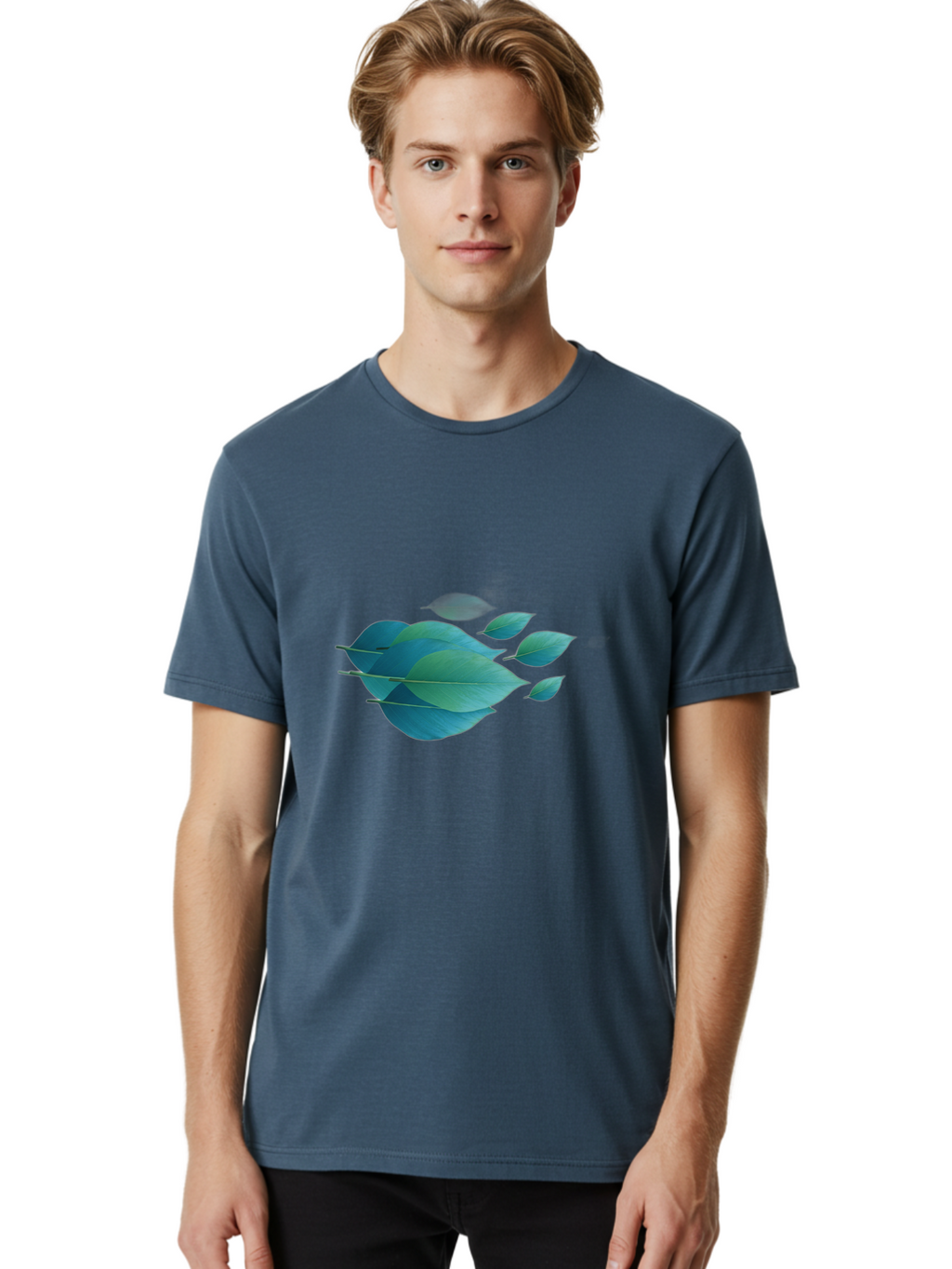 Blue-Leaves Men'S Graphic Tee, 100% Cotton, Comfortable Casual Summer Wear, Machine Washable, Vintage Camera, Old Camera, Antique Camera, Black Camera, Classic Photography, Photography Equipment, Nostalgic Device, Film Camera, Camera Art Bag195