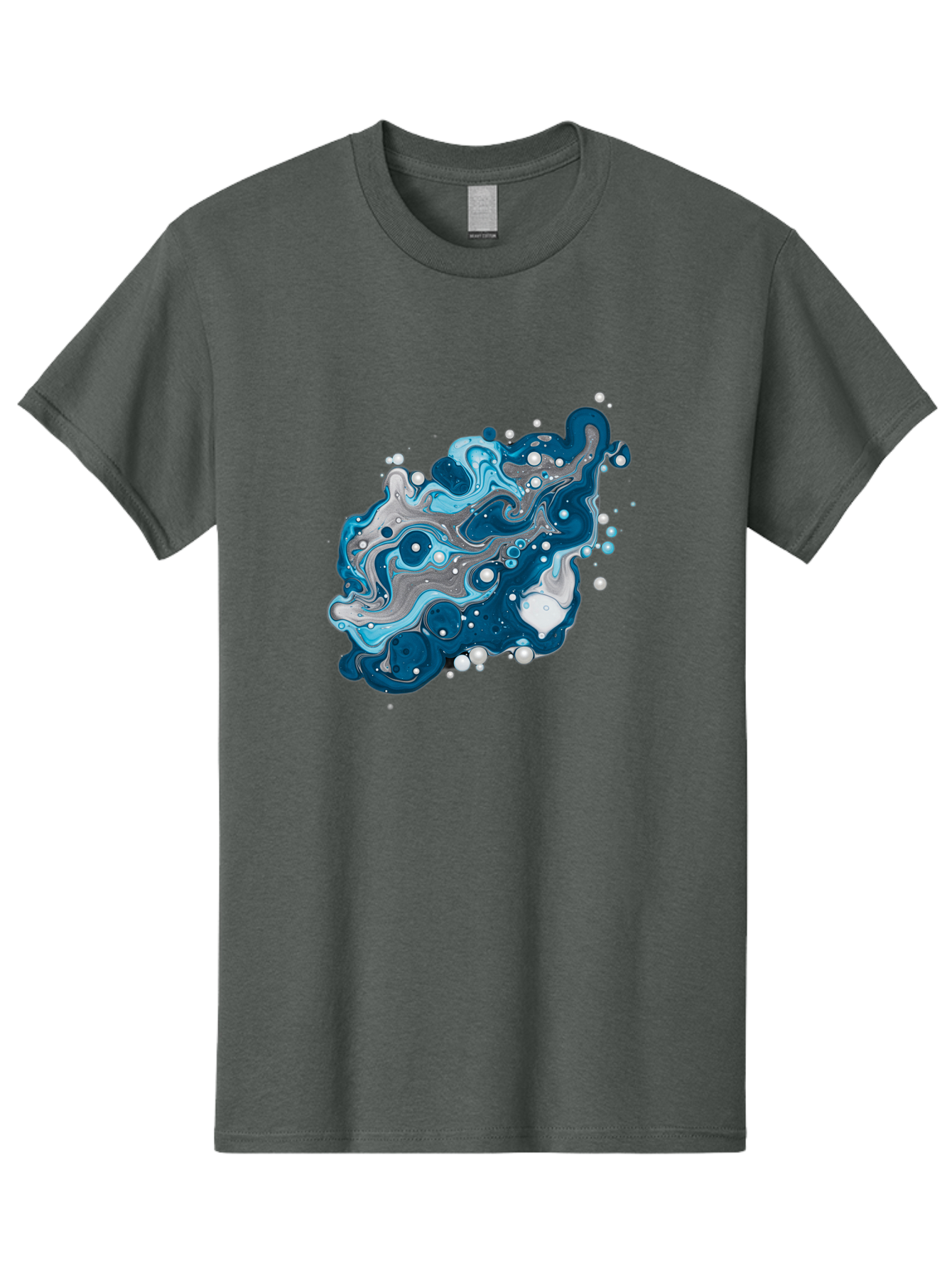 Blue-Marble-Effect Men'S Graphic Tee, 100% Cotton, Comfortable Casual Summer Wear, Machine Washable, Vintage Camera, Old Camera, Antique Camera, Black Camera, Classic Photography, Photography Equipment, Nostalgic Device, Film Camera, Bag198