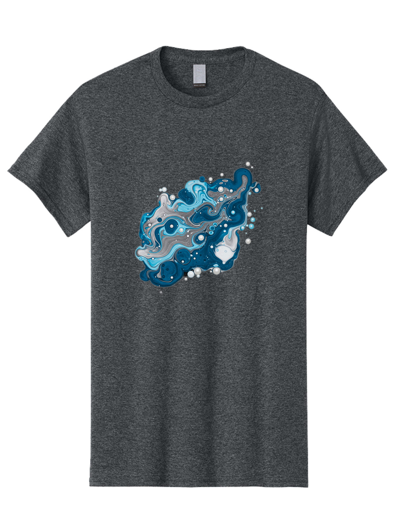 Blue-Marble-Effect Men'S Graphic Tee, 100% Cotton, Comfortable Casual Summer Wear, Machine Washable, Vintage Camera, Old Camera, Antique Camera, Black Camera, Classic Photography, Photography Equipment, Nostalgic Device, Film Camera, Bag198
